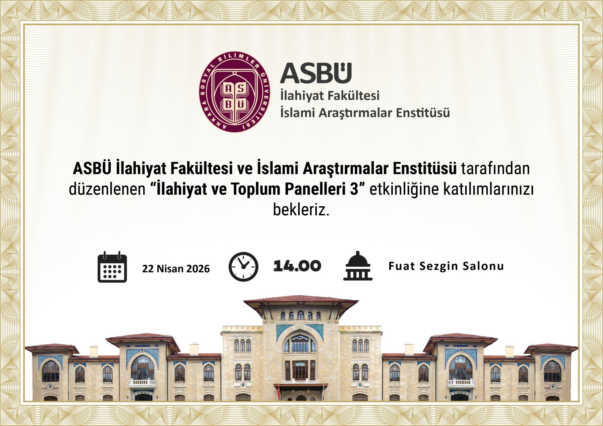 İlahiyat ve Toplum Panelleri III