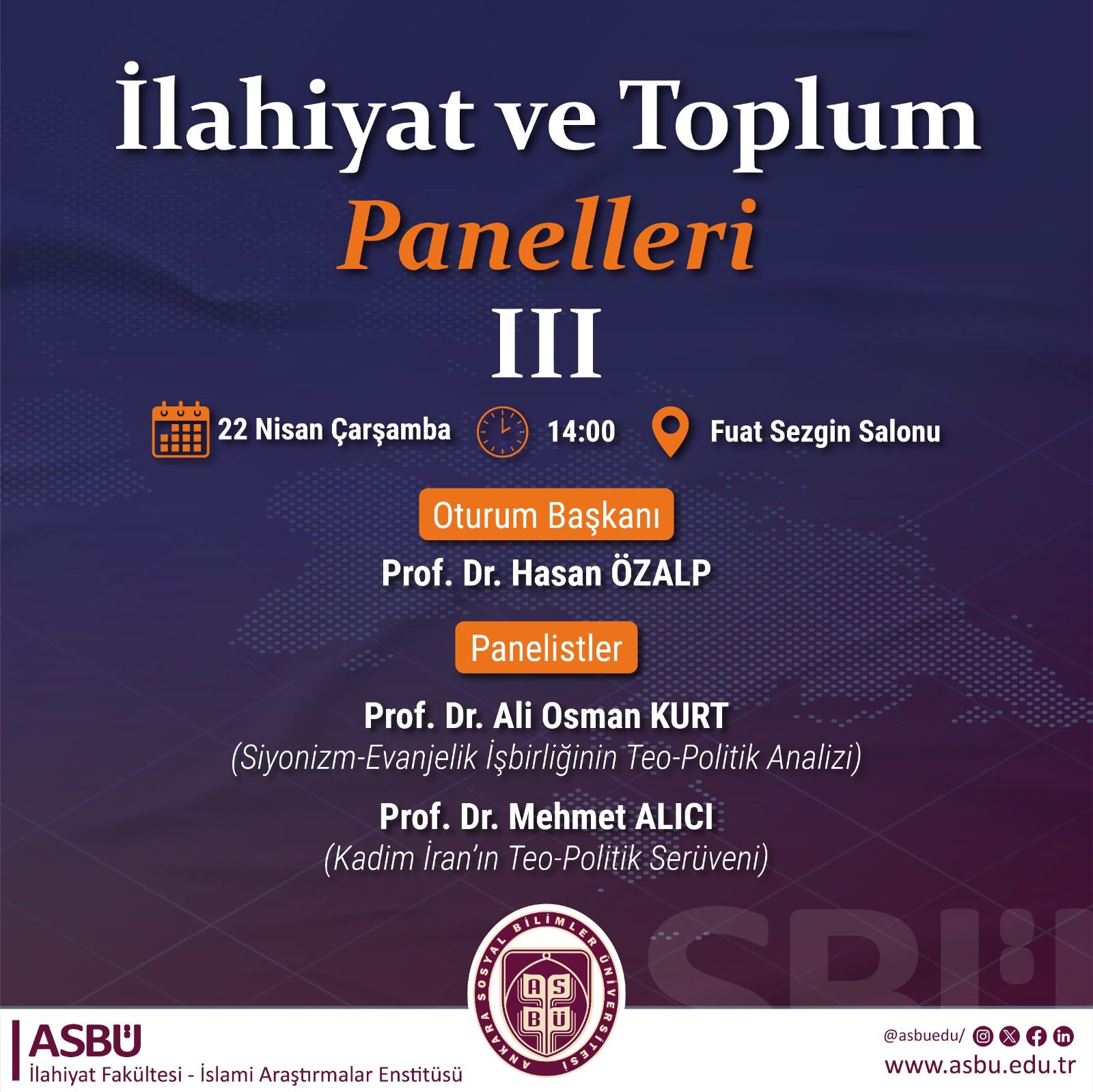 İlahiyat ve Toplum Panelleri III