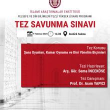 Doktora Tez Savunması (Sema İNCEKÖSE)